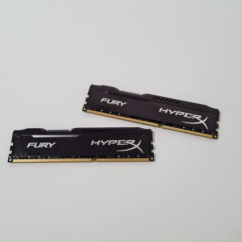 HyperX Fury black HX316C10FBK2/16 16GB DDR3 1600MHz, Computers en Software, RAM geheugen, Gebruikt, Desktop, 16 GB, DDR3, Ophalen of Verzenden