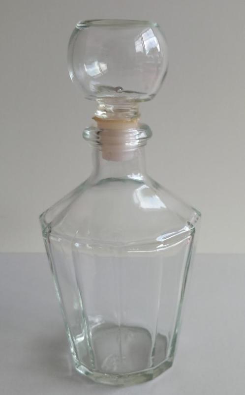 glazen stopfles (02) met merkje op de bodem, Verzamelen, Porselein, Kristal en Bestek, Gebruikt, Overige typen, Overige materialen