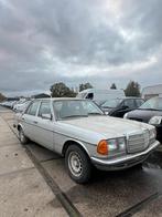 Mercedes-Benz w123 280e 1982 belastingvrij  schuurvondst, Auto's, Bedrijf, Blauw, Sedan, Zilver of Grijs