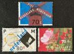 Piet Mondriaan 1994 complete serie 1595/1597 -7, Postzegels en Munten, Postzegels | Nederland, Ophalen of Verzenden, Na 1940, Gestempeld