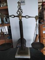 Antieke Weegschaal Koper & Marmer, Antiek en Kunst, Ophalen of Verzenden