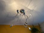 Plafondlamp 70’s stijl zilver kleurig, Huis en Inrichting, Ophalen, Zo goed als nieuw