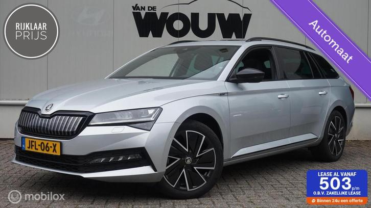 Skoda Superb Combi 1.4 TSI iV SportLine PHEV 218PK Panoramad, Auto's, Skoda, Bedrijf, Te koop, Superb, ABS, Achteruitrijcamera