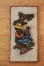 Vintage wanddecoratie relief, Antiek en Kunst, Ophalen of Verzenden