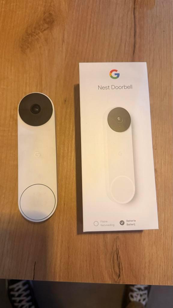 Google Nest Hello Deurbel (Batterij), Huis en Inrichting, Deurbellen, Nieuw, Draadloos, Compatibel met smartphone, Ophalen of Verzenden