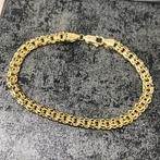 14k gouden armband massief schakel italy nieuw, Ophalen of Verzenden, Zo goed als nieuw