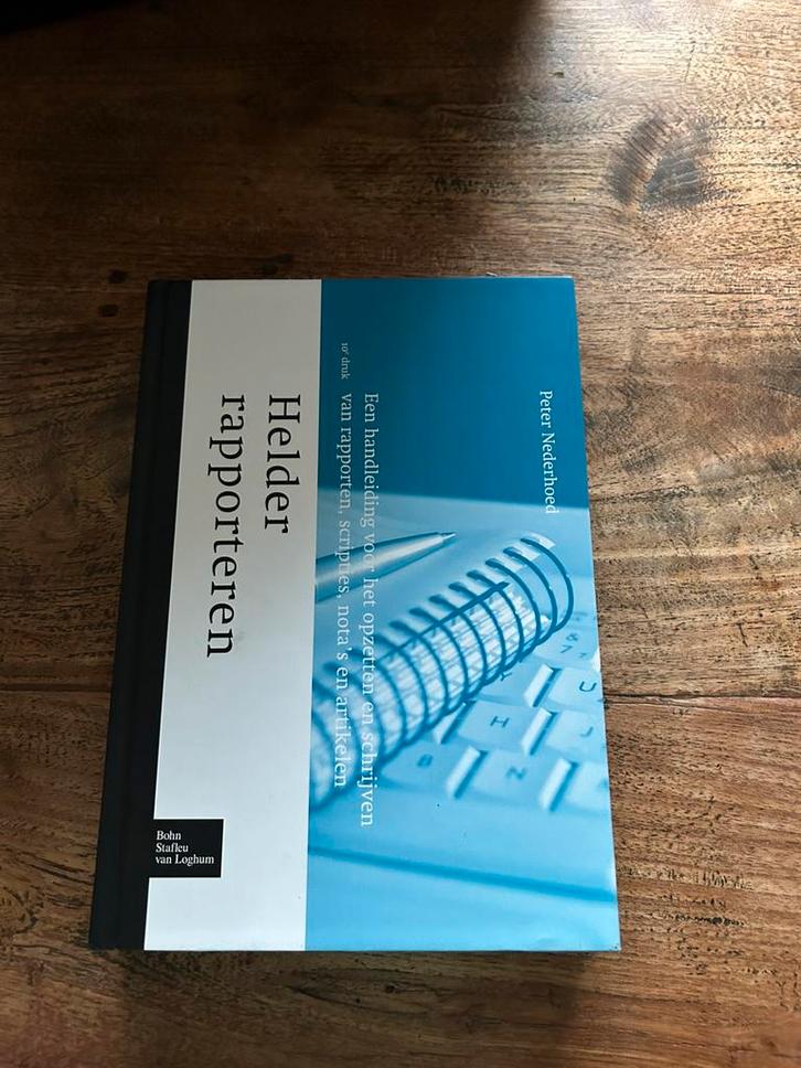 Peter Nederhoed - Helder rapporteren, Boeken, Wetenschap, Zo goed als nieuw, Sociale wetenschap, Ophalen of Verzenden