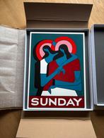 By parra “sunday” zeefdruk op emaille limited 250 stk, Antiek en Kunst, Kunst | Litho's en Zeefdrukken, Ophalen of Verzenden