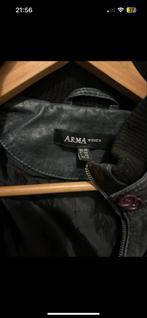 Arma leren zomerjas maat 40, Ophalen of Verzenden, Gedragen, Maat 38/40 (M), Groen