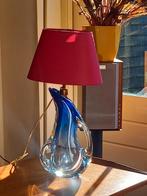 Vintage glazen Murano tafellamp., Huis en Inrichting, Lampen | Tafellampen, Ophalen of Verzenden, Gebruikt, Minder dan 50 cm