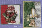 2 - 3D plaatjes kerst., Hobby en Vrije tijd, Ophalen of Verzenden, Nieuw, Kerst, Knipvel