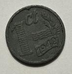 Nederlandse 1 cent 1942 - Oorlogstijd, Postzegels en Munten, Munten | Nederland, Ophalen of Verzenden, Koningin Wilhelmina, 1 cent