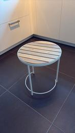 Wit bijzettafeltje, Ophalen, Minder dan 55 cm, Rond, Zo goed als nieuw