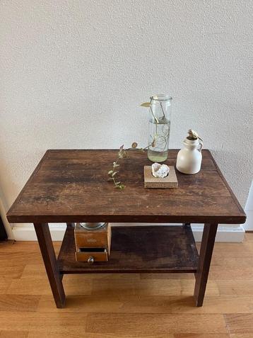 Vintage tafel art deco massief eiken antiek hal gang kast beschikbaar voor biedingen