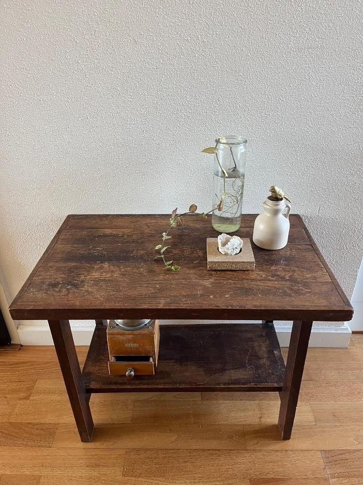 Vintage tafel art deco massief eiken antiek hal gang kast, Antiek en Kunst, Antiek | Meubels | Tafels, Ophalen