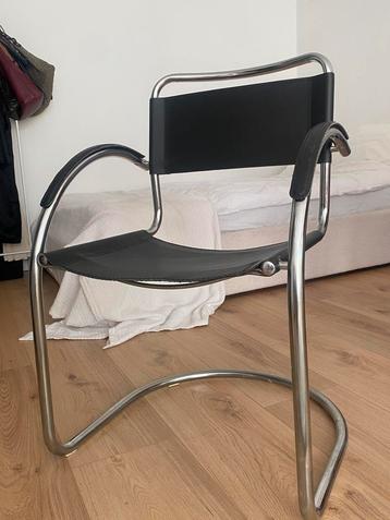 Vintage cantilever stoel – Bauhaus stijl, kunstleer beschikbaar voor biedingen
