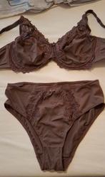 Setje Diva Hunkemoller bruin BH MT 90D Slip MT M, Hunkemöller, Ophalen of Verzenden, Bruin, Setje
