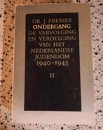 J. Presser 2 delen ondergang vervolging Nederlandse Jodendom, Boeken, Oorlog en Militair, Ophalen of Verzenden, Zo goed als nieuw