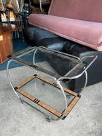 Coole Vintage drank trolley op vier wieltjes., Ophalen, Minder dan 50 cm, Gebruikt, 50 tot 100 cm