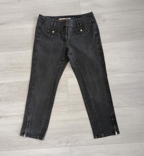 Zwarte Zerres jeans met ritsjes maat 44, Kleding | Dames, Spijkerbroeken en Jeans, Zo goed als nieuw, W33 - W36 (confectie 42/44)