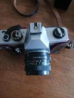 practica analoog fototoestel met telelens en toebehoren, Ophalen of Verzenden, Zo goed als nieuw, Spiegelreflex