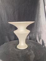 Vintage art deco frosted glas vaas, Ophalen of Verzenden