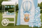 Babyshower Backdrop – Blauw Teddy Ballon Thema | Te Huur, Hobby en Vrije tijd, Feestartikelen | Verhuur, Ophalen of Verzenden
