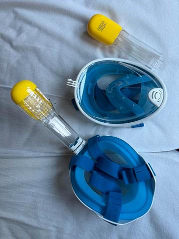 2 kinder full dace snorkel maskers mag ook per stuk beschikbaar voor biedingen