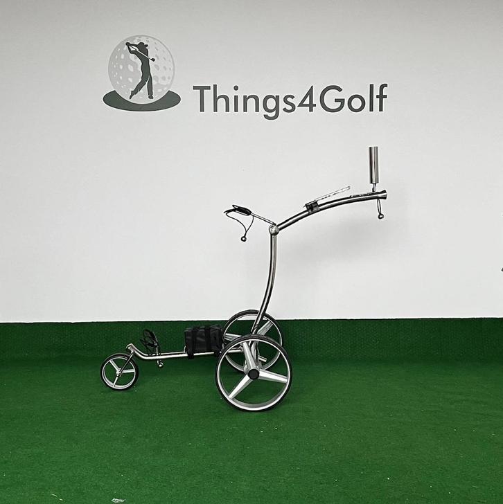 Elektrische Golftrolley RVS Things4Gof - Afstandsbediening, Sport en Fitness, Golf, Nieuw, Golfkar, Overige merken, Ophalen of Verzenden