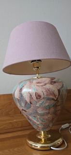 Oud roze lamp met koper kleur, Ophalen, Zo goed als nieuw, Minder dan 50 cm