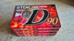 TDK D90 IEC I/ TYPE I normal position cassettebandjes, 2 t/m 25 bandjes, Overige genres, Ophalen of Verzenden, Nieuw in verpakking