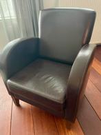 Mooie leren fauteuil (gratis ophalen), Huis en Inrichting, Fauteuils, Ophalen, Zo goed als nieuw, 75 tot 100 cm, 50 tot 75 cm