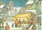Ansichtkaart	Anton Pieck	Brabantse gebakkraam, Verzamelen, Verzenden, 1980 tot heden, Gelopen, Overige thema's