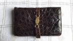 Céline Paris vintage croco schoudertas zonder schouderband, Ophalen of Verzenden, Gebruikt, Bruin, Schoudertasje