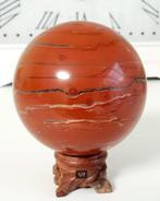 Meditatie bol 8 cm Rode Jaspis Aarding & Vrede 793 gr., Ophalen of Verzenden, Mineraal