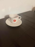 Cappuccinomok met schoteltje, Overige materialen, Gebruikt, Overige typen, Ophalen of Verzenden