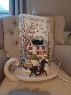 Grote keramieke kandelaar kaars toorts met verlichting, Ophalen, Zo goed als nieuw, Overige materialen, 50 tot 75 cm