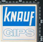 Sticker: Knauf Gips, Ophalen of Verzenden, Zo goed als nieuw, Bedrijf of Vereniging