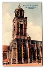 Deventer, Toren der St. Lebiünus of Groote Kerk, Verzamelen, Gelopen, Overijssel, Voor 1920, Verzenden