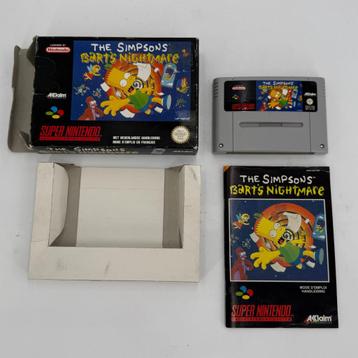 The Simpsons Barts Nightmare - Super Nintendo Compleet SNES beschikbaar voor biedingen