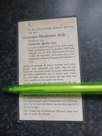 Bidprentje Beek Ubbergen Geradus Arts 1913 1957, Ophalen, Bidprentje