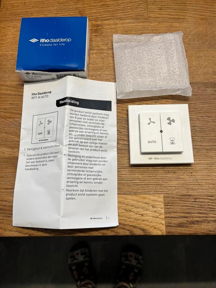 Itho Daalderop RFT-N auto bediening 1,A,3,T (04-00161), Doe-het-zelf en Verbouw, Ventilatie en Afzuiging, Zo goed als nieuw, Ophalen of Verzenden