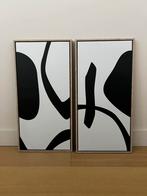 2 Canvas schilderijen 60x30cm, Antiek en Kunst, Ophalen