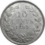Nederland 10 cent 1897 (zilver), Postzegels en Munten, Munten | Nederland, Zilver, Koningin Wilhelmina, 10 cent, Ophalen of Verzenden