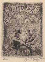 2020 Ex Libris Duitsland : Hans Otto Poppelreuther, 1951, Antiek en Kunst, Verzenden