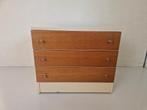 Vintage ladekastje  design teak., Huis en Inrichting, Kasten | Ladekasten, Gebruikt, Onbekend, 3 of 4 laden, Onbekend