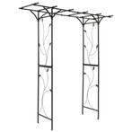 💖️️ ACTIE METALEN ROZENBOOG 220 CM - PERGOLA POORT ZWART, Verzenden, Nieuw, IJzer, Sierhekwerk