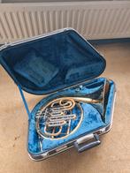Waldhoorn met koffer - Gebruikt, Muziek en Instrumenten, Blaasinstrumenten | Hoorns, Ophalen, Gebruikt, F-hoorn, Met koffer