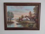 Landschap - V. Rijswijk, Antiek en Kunst, Kunst | Schilderijen | Klassiek, Ophalen of Verzenden