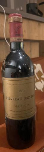 Château Notton Margaux 1987, Verzamelen, Wijnen, Gebruikt, Frankrijk, Ophalen of Verzenden, Rode wijn